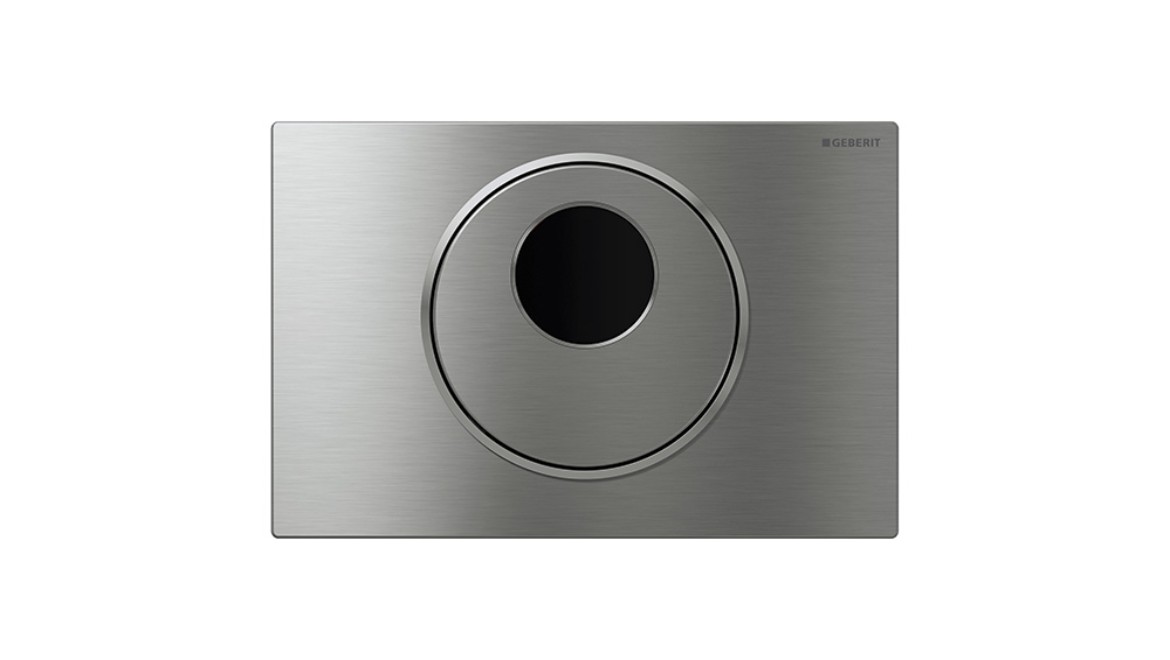 Geberit Sigma10 touchless flush plate with manual override