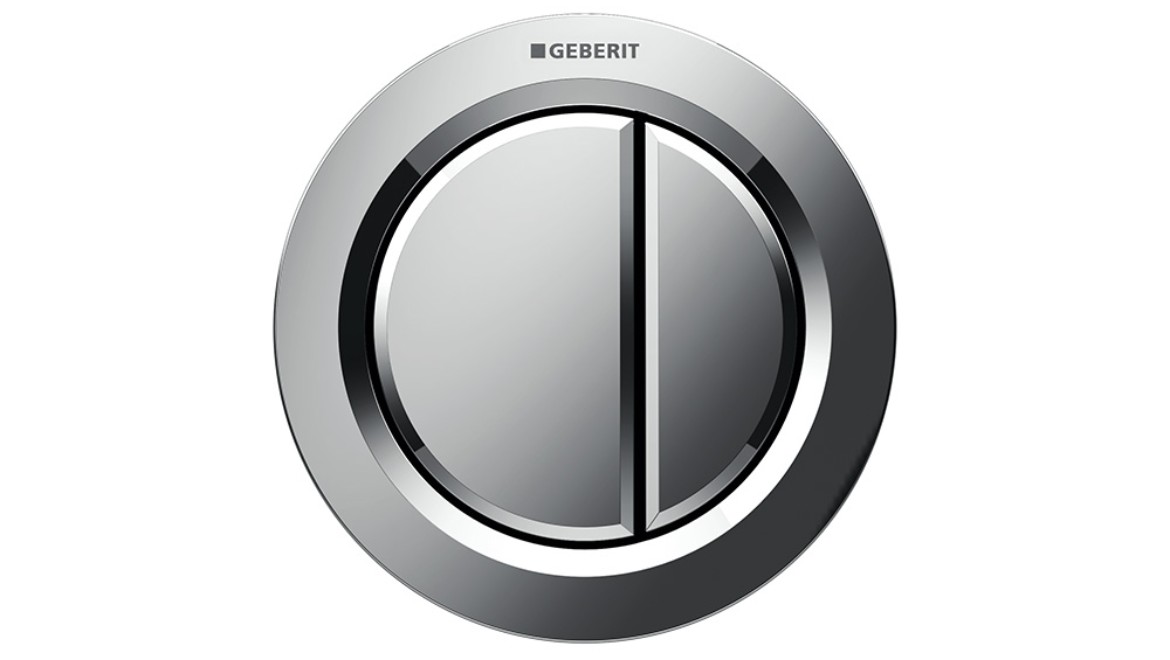 Type 01 remote flush button in polished chrome